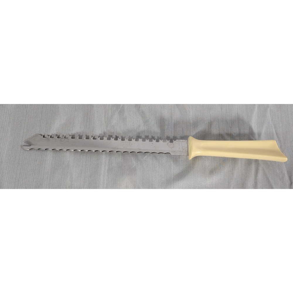 Vintage Quikut "Quikkle" Stainless Double-Serrated Knife - Made In USA